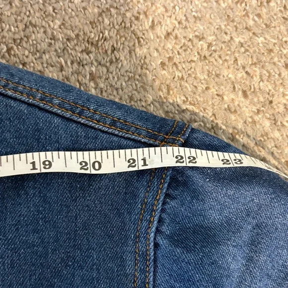 Vintage Men's Blue Sherpa-Lined Denim Jacket - Picture 10 of 14